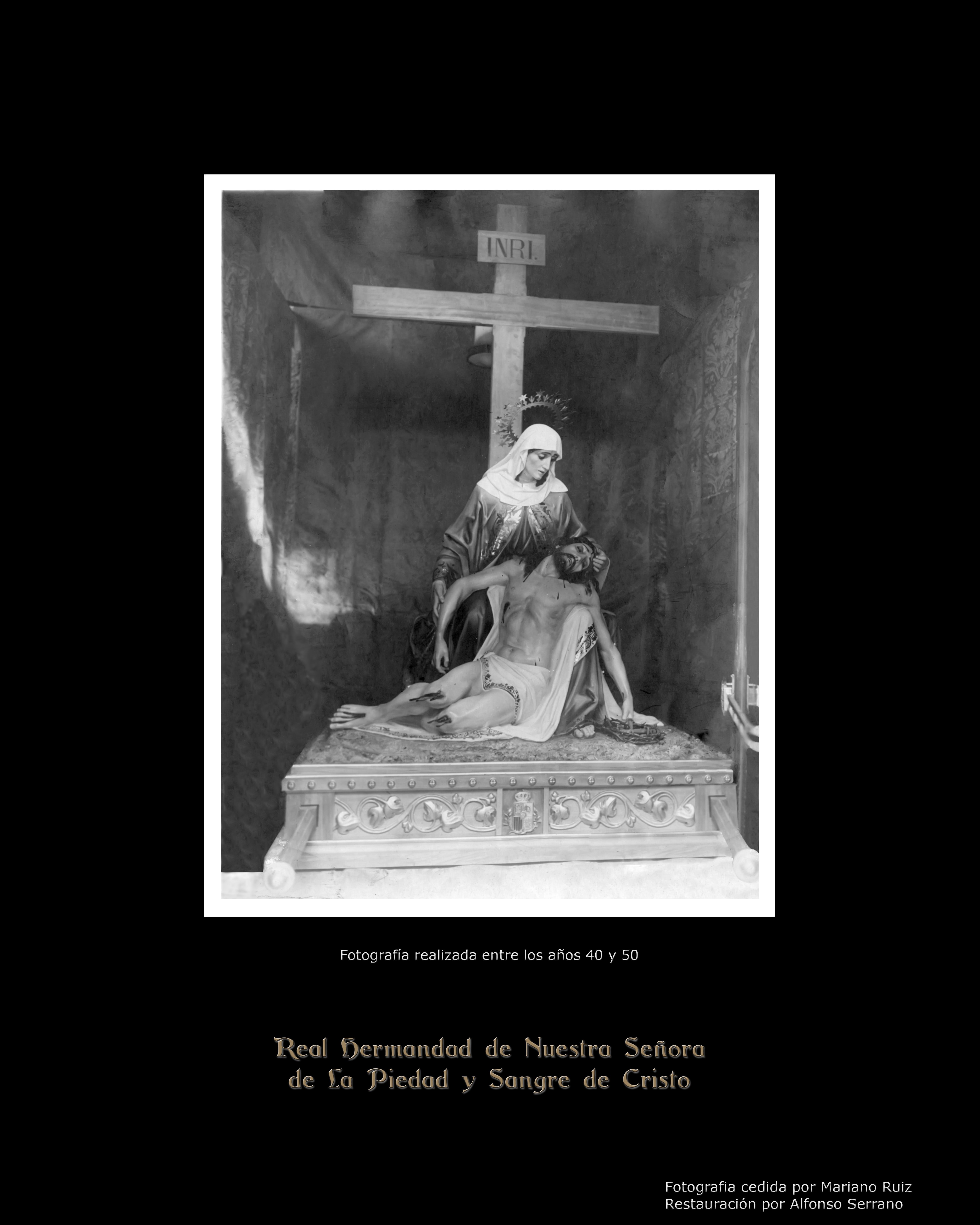 Peana de la Virgen de la Piedad
